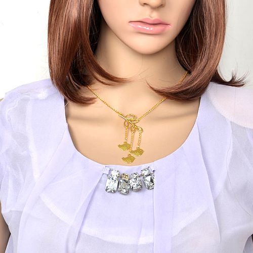 专供速卖通 热销款 ebay欧美外贸饰品精美三只小鸟项链工厂直销